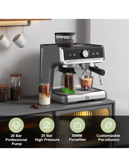 Máquina de Espresso Zstar EZ06 Automática 20 Bares 2.8L