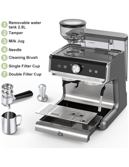 Máquina de Espresso Zstar EZ06 Automática 20 Bares 2.8L