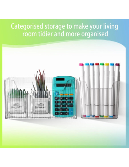 8 Organizadores de Almacenamiento SiliFine 10 cm Transparentes