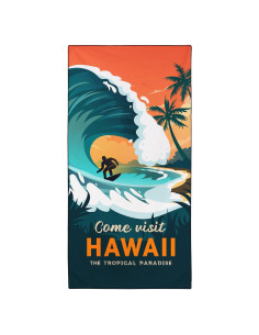 Toalla de Playa OHTMTHO Tropical Hawaii 91x183cm Microfibra