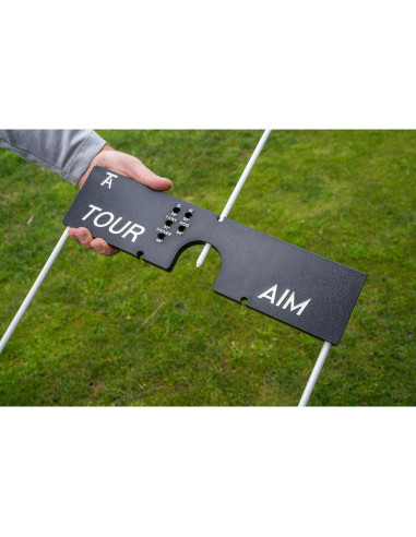 Herramienta de Práctica Golf Tour Aim con 3 Palos de Alineación