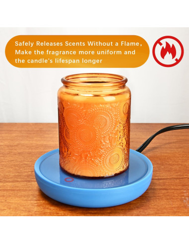 Calentador de Velas Inteligente ASAWASA Azul 17W con Apagado Automático