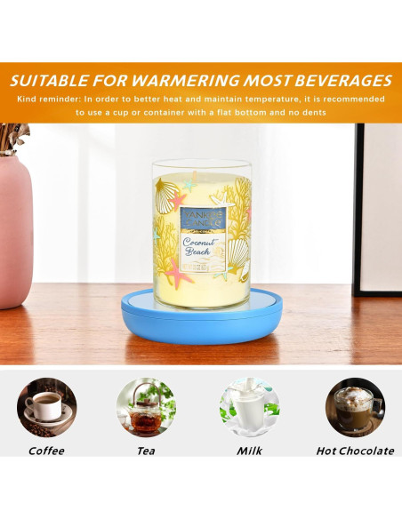 Calentador de Velas Inteligente ASAWASA Azul 17W con Apagado Automático