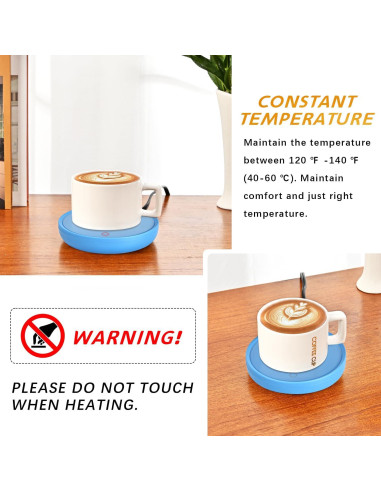 Calentador de Velas Inteligente ASAWASA Azul 17W con Apagado Automático