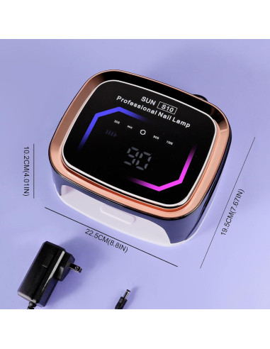 Lámpara de Uñas Inalámbrica LimeGirl S10 LED UV 36W Negra