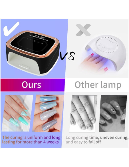 Lámpara de Uñas Inalámbrica LimeGirl S10 LED UV 36W Negra Lámpara de Uñas Inalámbrica LimeGirl S10 LED UV 36W Negra