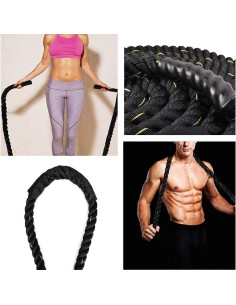 Cuerda de Salto Pesada XGQQ 2.8m 2.27kg para Fitness 2