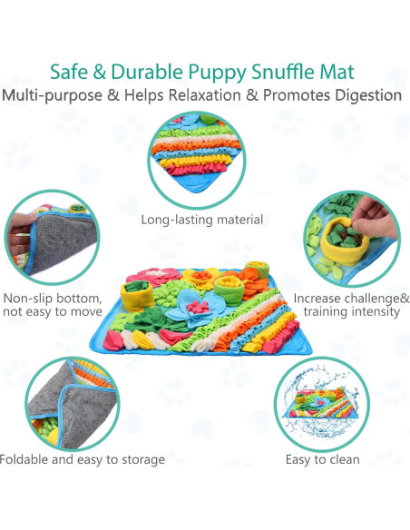 Alfombra Snuffle para Perros ORIA 50.8x50.8cm Juguete Interactivo