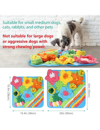Alfombra Snuffle para Perros ORIA 50.8x50.8cm Juguete Interactivo