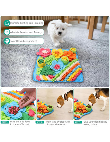 Alfombra Snuffle para Perros ORIA 50.8x50.8cm Juguete Interactivo