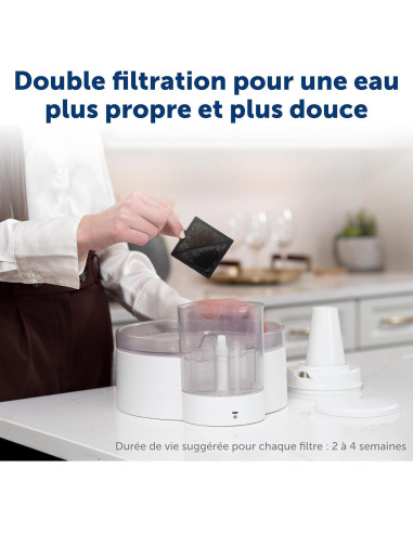 Fuente de Agua Sin Bomba PetSafe Outlast 1.7L para Gatos