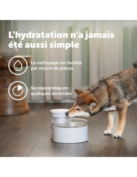 Fuente de Agua Sin Bomba PetSafe Outlast 1.7L para Gatos