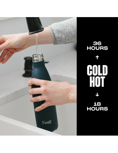 Botella de Agua S'well 500ml Acero Inoxidable Azurita Aislada