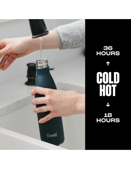 Botella de Agua S'well 500ml Acero Inoxidable Azurita Aislada