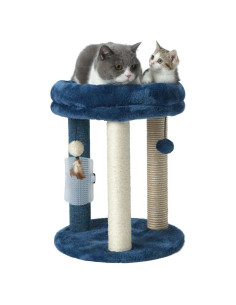 Árbol Rascador para Gatos MECOOL MC22TPT3 Azul 4 en 1