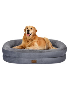 Cama Ortopédica para Perros Grande Wozoke XL Lavable Impermeable