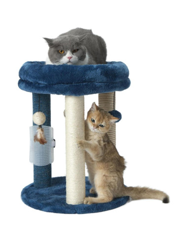 Árbol Rascador para Gatos MECOOL MC22TPT3 Azul 4 en 1