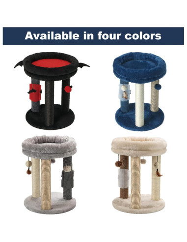 Árbol Rascador para Gatos MECOOL MC22TPT3 Azul 4 en 1