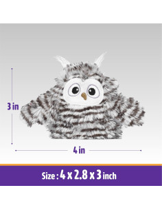 Juguete Interactivo para Gatos Kimee Búho Recargable 14cm 2