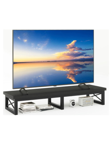 Soporte de TV IBUYKE Grande 32-60" con Almacenamiento Negro