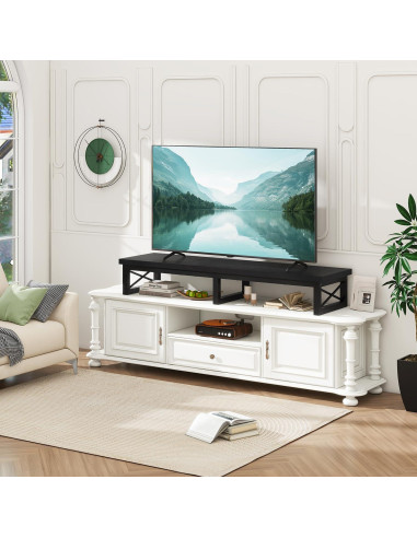 Soporte de TV IBUYKE Grande 32-60" con Almacenamiento Negro