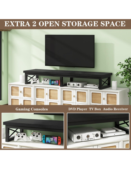 Soporte de TV IBUYKE Grande 32-60" con Almacenamiento Negro Soporte de TV IBUYKE Grande 32-60" con Almacenamiento Negro