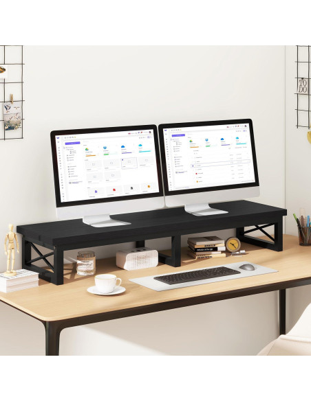 Soporte de TV IBUYKE Grande 32-60" con Almacenamiento Negro Soporte de TV IBUYKE Grande 32-60" con Almacenamiento Negro