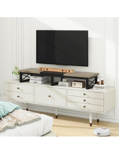 Soporte de TV IBUYKE Grande 32-60" con Almacenamiento Negro