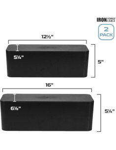 Caja Organizadora de Cables Iron Forge, 2 Paquete - Seguridad y Orden 2