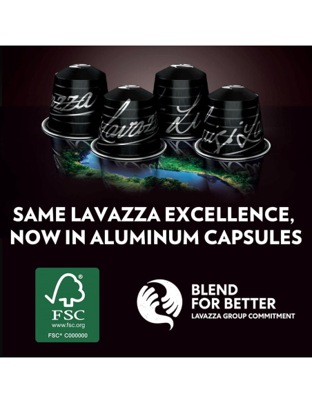 Cápsulas de Café Lavazza Avvolgente Lungo 60 Unidades Nespresso