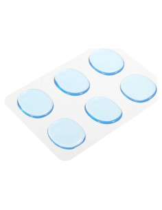 MECCANIXITY Almohadillas de Gel Azul 31x25x2.8mm para Tambores
