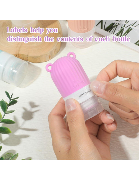 Botellas de Silicona RONRONS 4 Pack 30ml a Prueba de Fugas