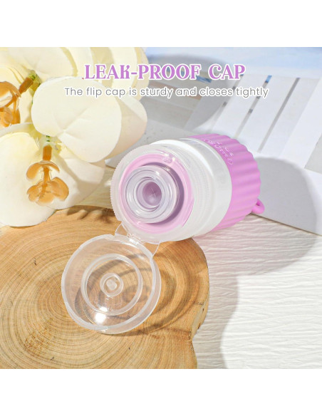 Botellas de Silicona RONRONS 4 Pack 30ml a Prueba de Fugas