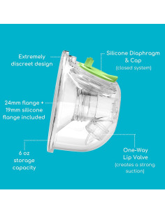 Bomba Doble Manos Libres Ardo Alyssa con Insertos 24mm y 19mm 2