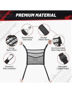 Organizador de Malla para Asiento Red Wolf 40x35 cm 3 Capas 2