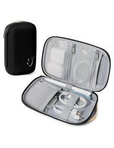 Organizador de Cables Travelkin Pequeño Negro Volcánico 21.1x13.5cm