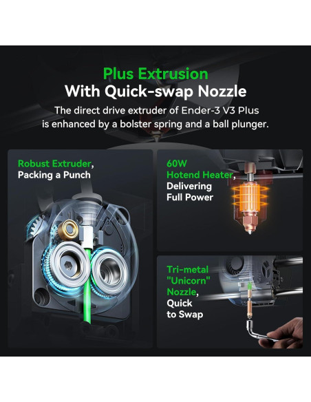 Impresora 3D Creality Ender 3 V3 Plus 300x300x330mm Alta Velocidad