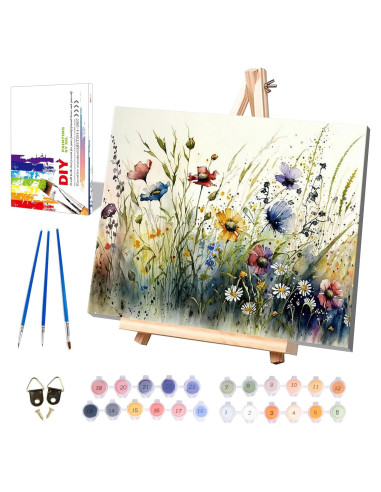 Pintura por Números en Lienzo Enmarcado XACKCME 40x50 cm