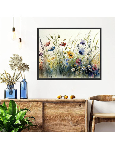 Pintura por Números en Lienzo Enmarcado XACKCME 40x50 cm