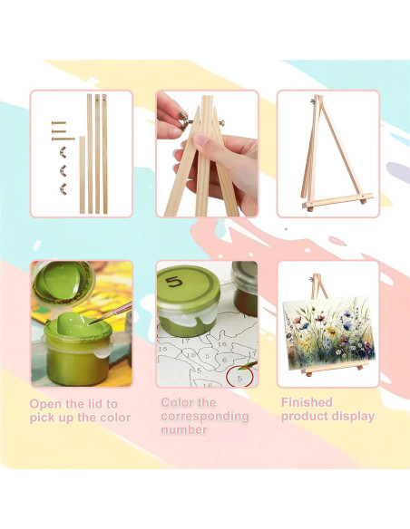 Pintura por Números en Lienzo Enmarcado XACKCME 40x50 cm