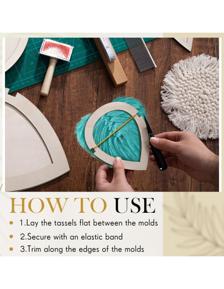 Kit de Macramé Teenyyou 11 Piezas Plantillas y Peines Kit de Macramé Teenyyou 11 Piezas Plantillas y Peines