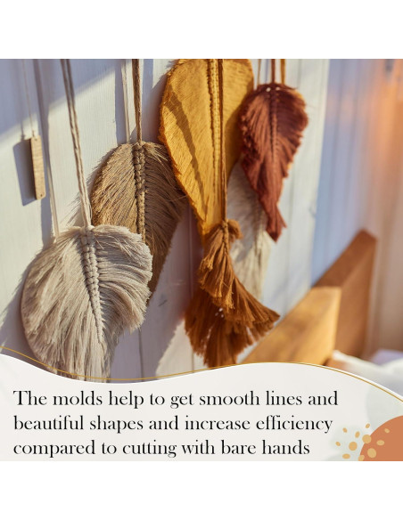 Kit de Macramé Teenyyou 11 Piezas Plantillas y Peines Kit de Macramé Teenyyou 11 Piezas Plantillas y Peines