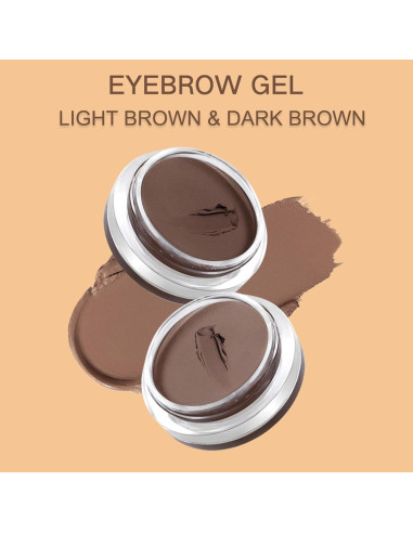 Kit de Maquillaje para Cejas UCANBE - Pomada y Gel Transparente