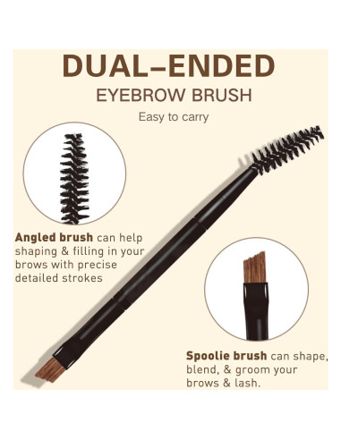 Kit de Maquillaje para Cejas UCANBE - Pomada y Gel Transparente