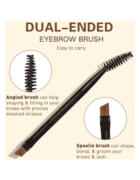 Kit de Maquillaje para Cejas UCANBE - Pomada y Gel Transparente