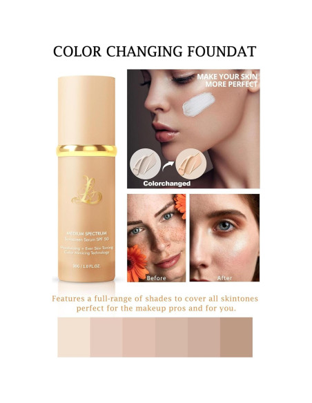 Base líquida 4-en-1 FÓLKI COSMETIC Natural 31.1 ml