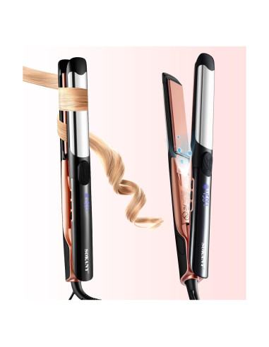 Plancha de Pelo SOKANY 1 Pulgada Iónica 2 en 1 Cerámica