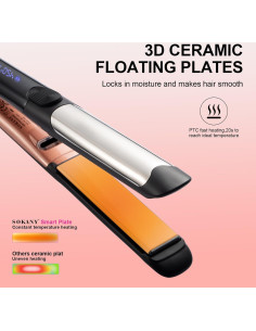 Plancha de Pelo SOKANY 1 Pulgada Iónica 2 en 1 Cerámica 2