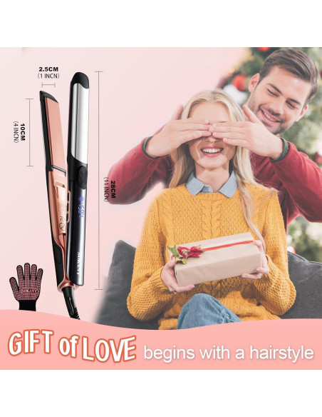 Plancha de Pelo SOKANY 1 Pulgada Iónica 2 en 1 Cerámica