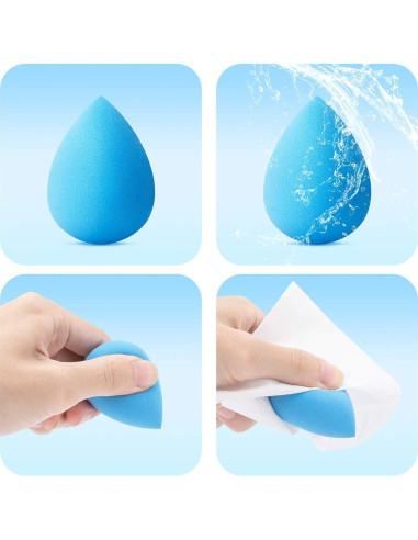 5 Esponjas de Maquillaje YUESHENNAN para Base Líquida y Polvo